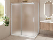 Fleurco Horizon 2 sided Shower Door, 5/16" (8 mm) mist glass, 79" H