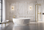 Fleurco Tonnetz Grande Freestanding Acrylic Tub BTZ6732-18 – White