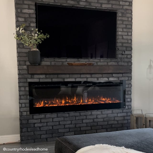 Touchstone Sideline® 72″ Recessed Smart Electric Fireplace with Heat – 80015