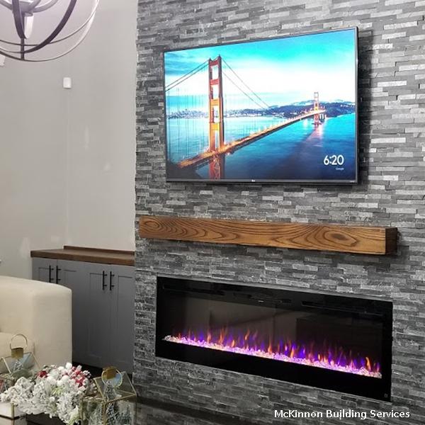 Touchstone Sideline® 72″ Recessed Smart Electric Fireplace with Heat – 80015