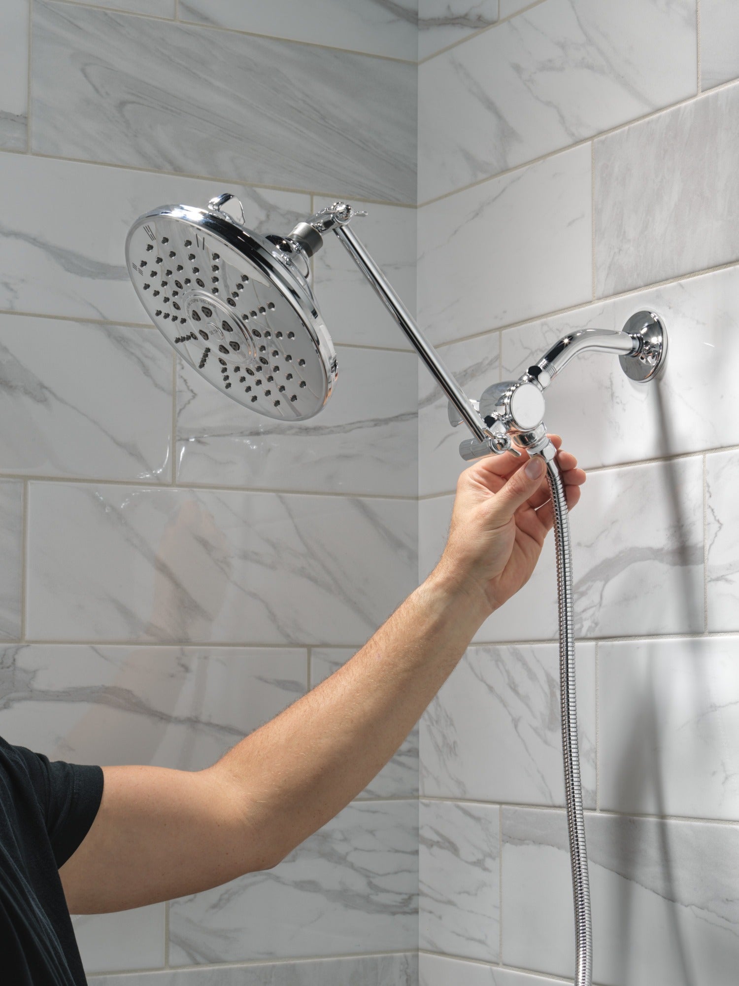 Delta Universal Showering Components 3-Way Shower Arm Diverter for Hand Shower