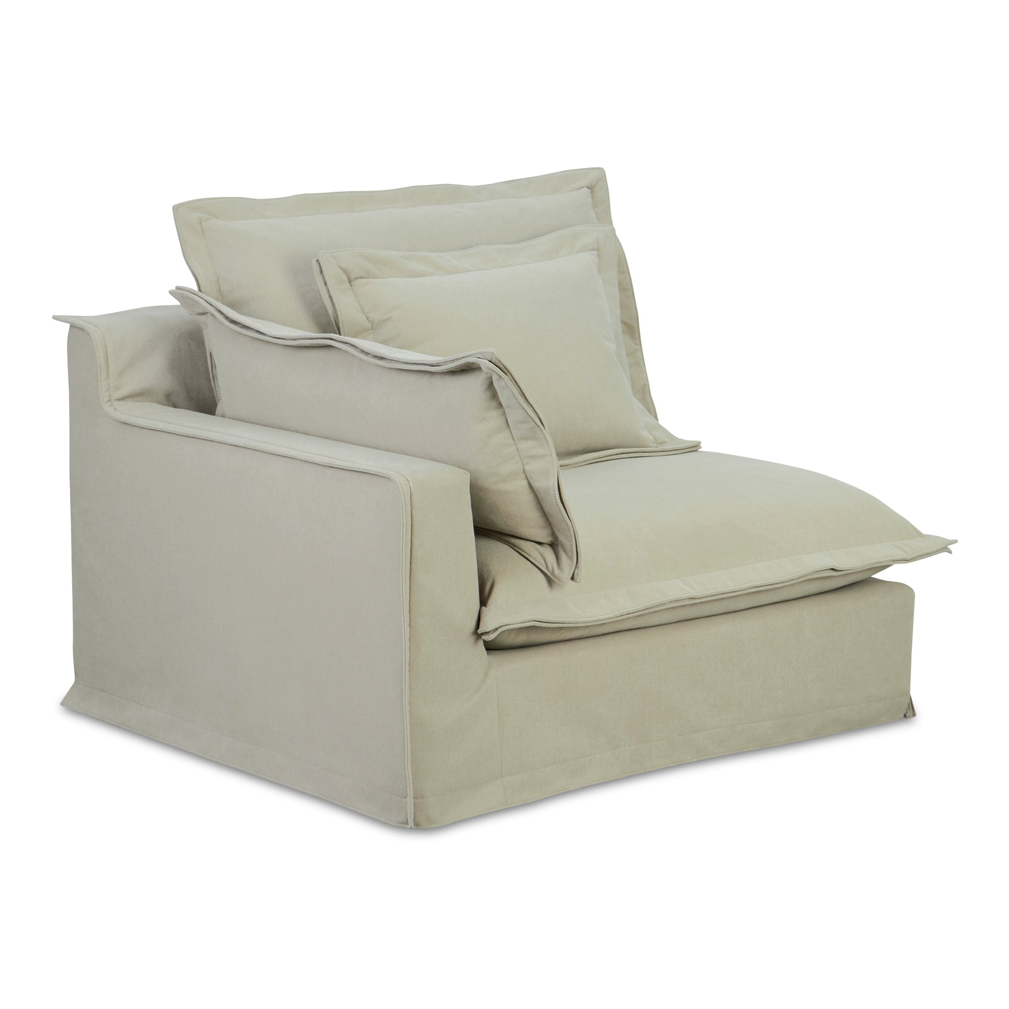 Moes Olivia Left Arm Facing Chair Sand UB-1021-34