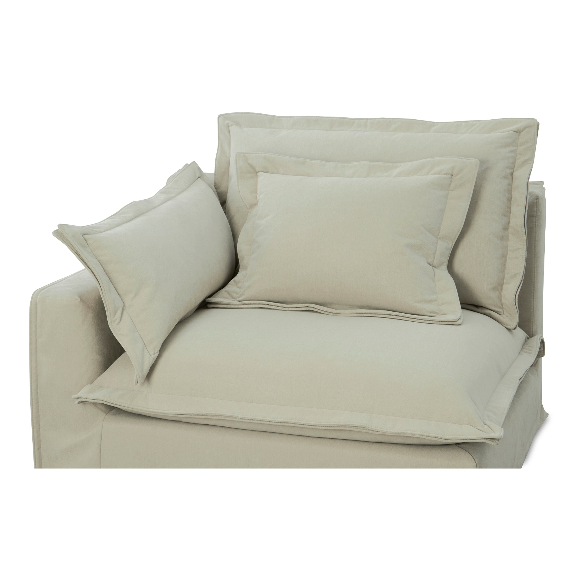 Moes Olivia Left Arm Facing Chair Sand UB-1021-34