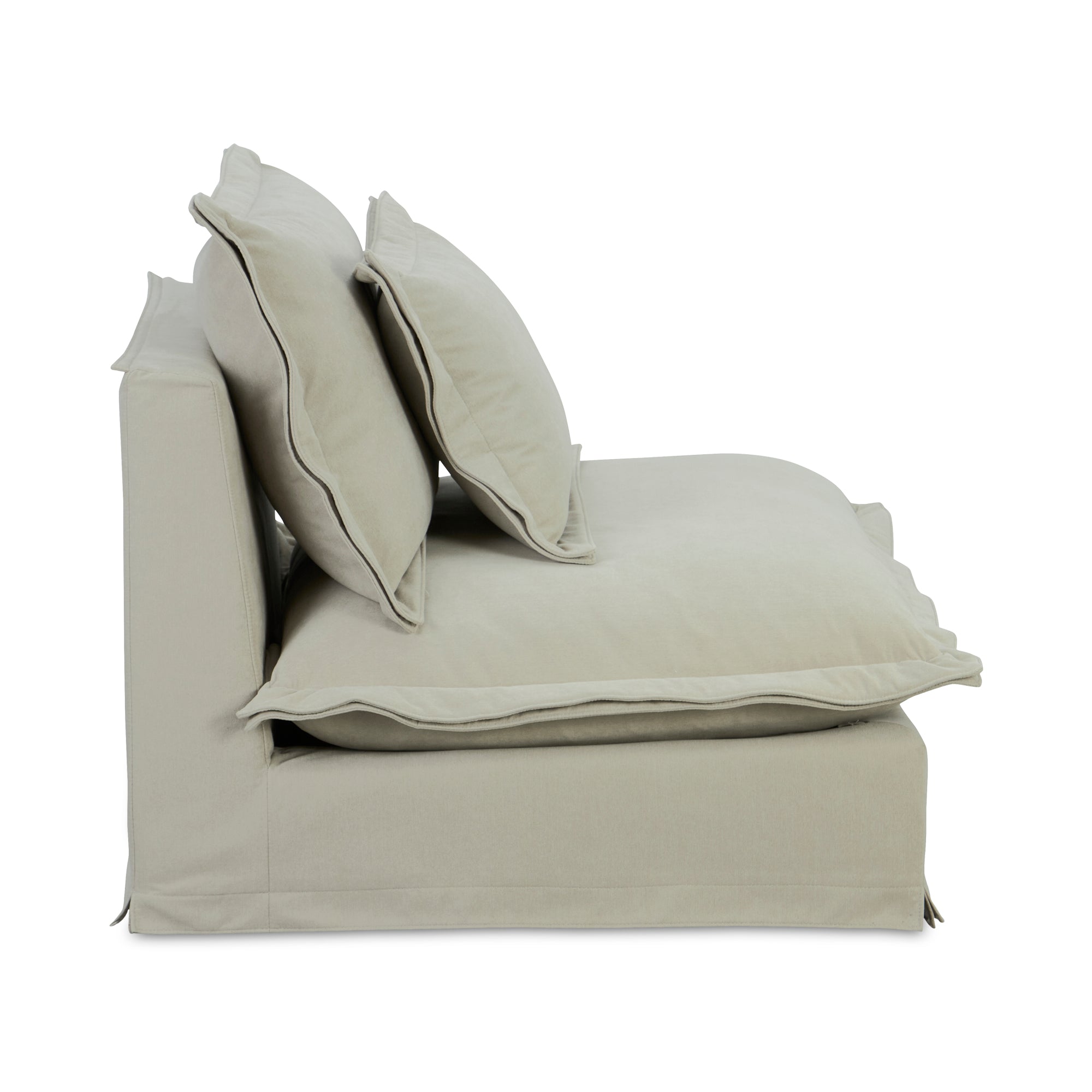 Moes Olivia Slipper Chair Sand UB-1023-34