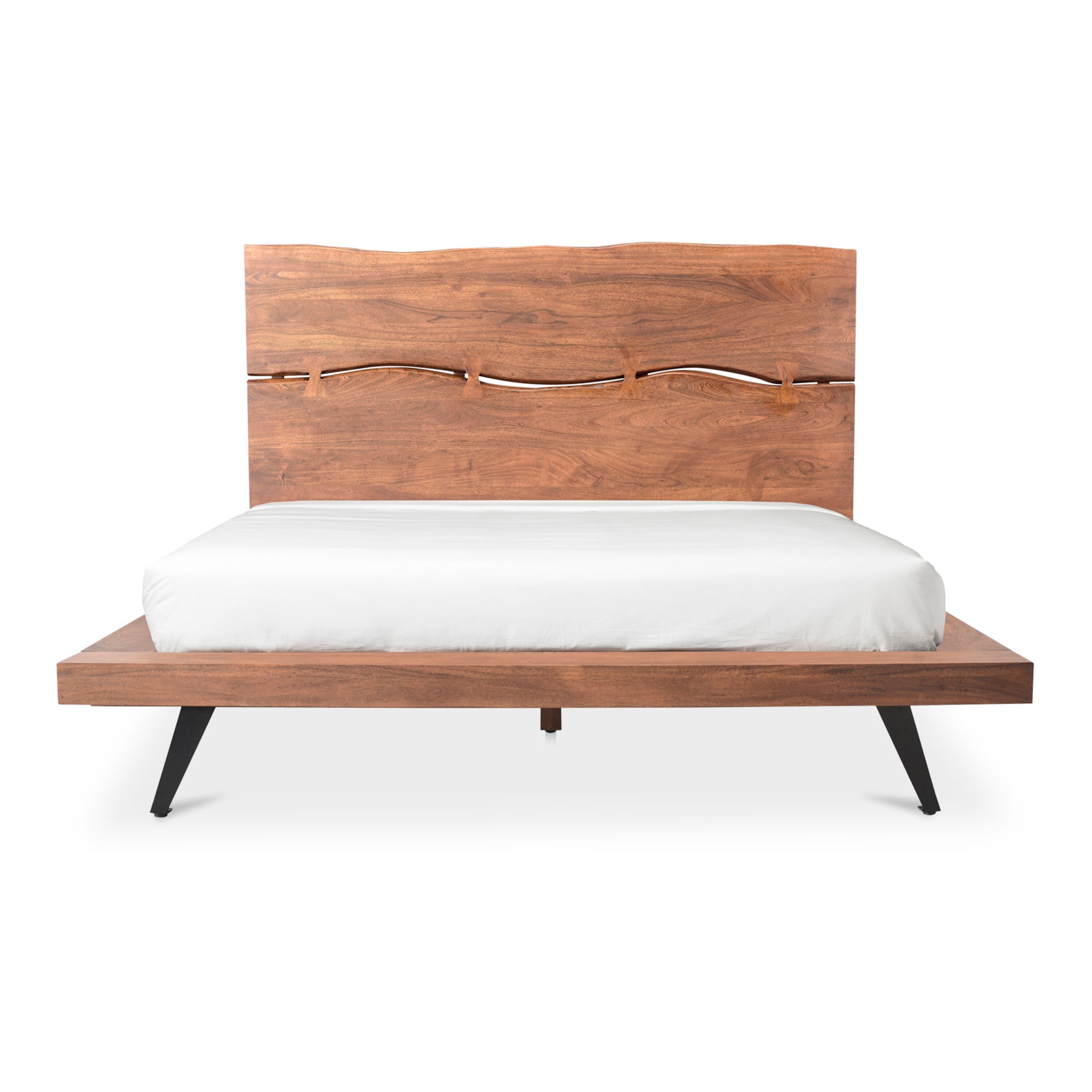 Moes Madagascar Platform Bed Queen Brown UH-1006-03-0