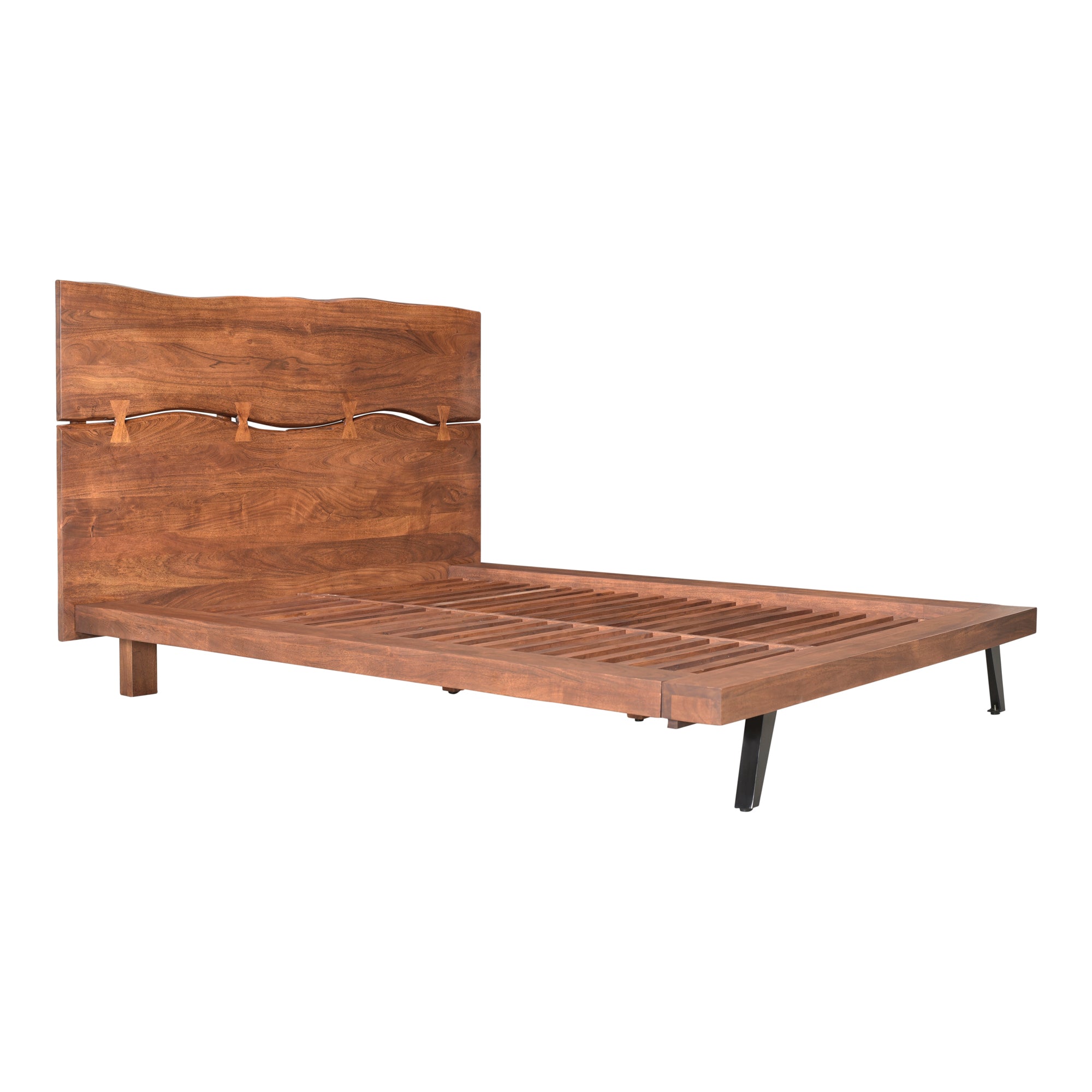 Moes Madagascar Platform Bed Queen Brown UH-1006-03-0