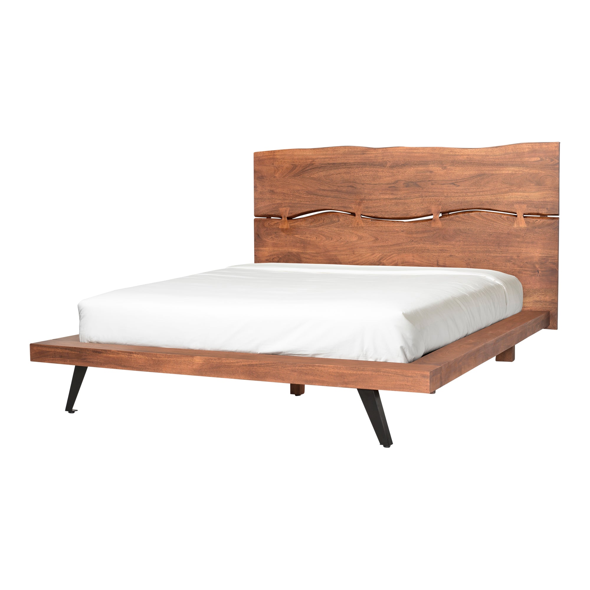 Moes Madagascar Platform Bed Queen Brown UH-1006-03-0