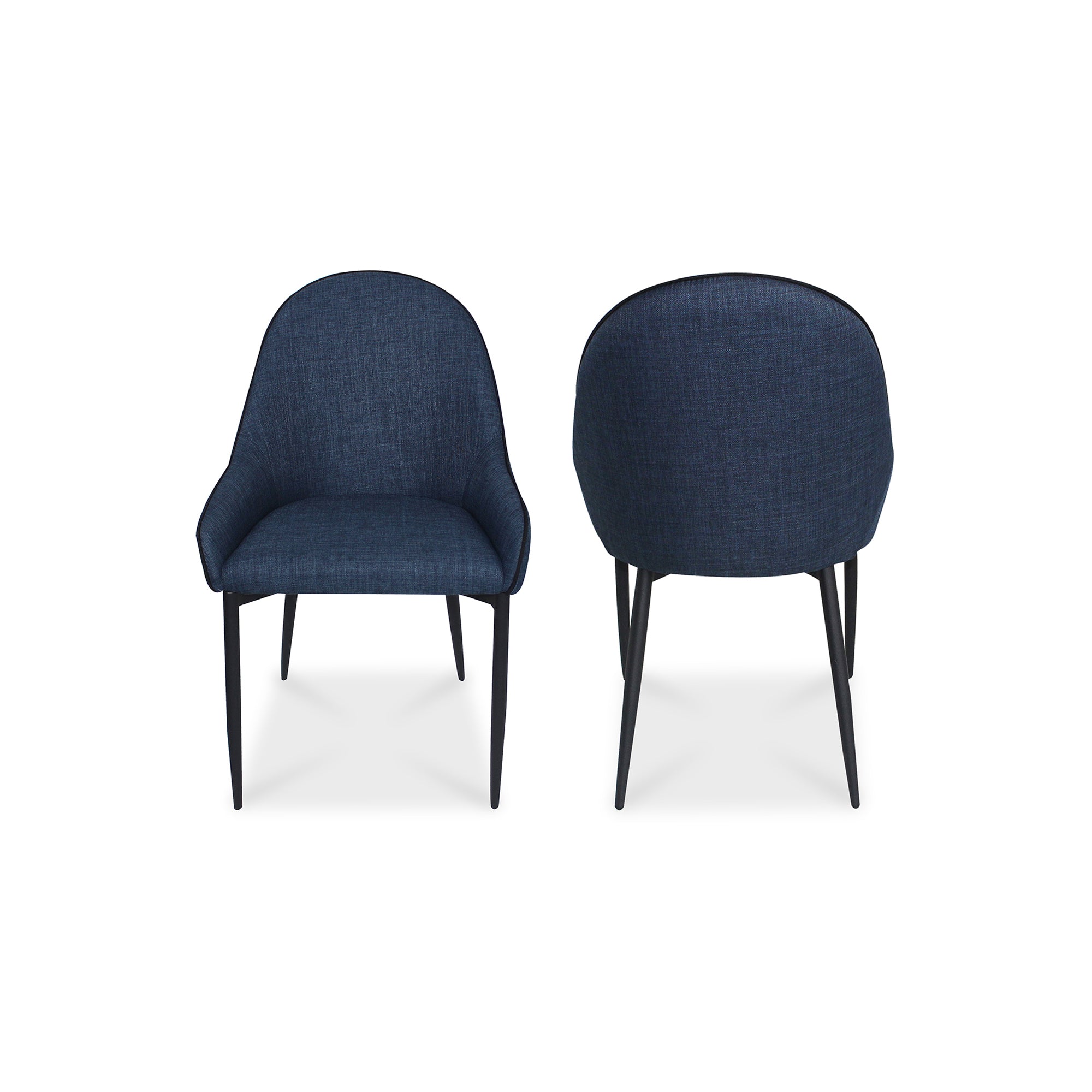 Moes Lapis Dining Chair Dark Blue - Set Of Two UU-1001-26