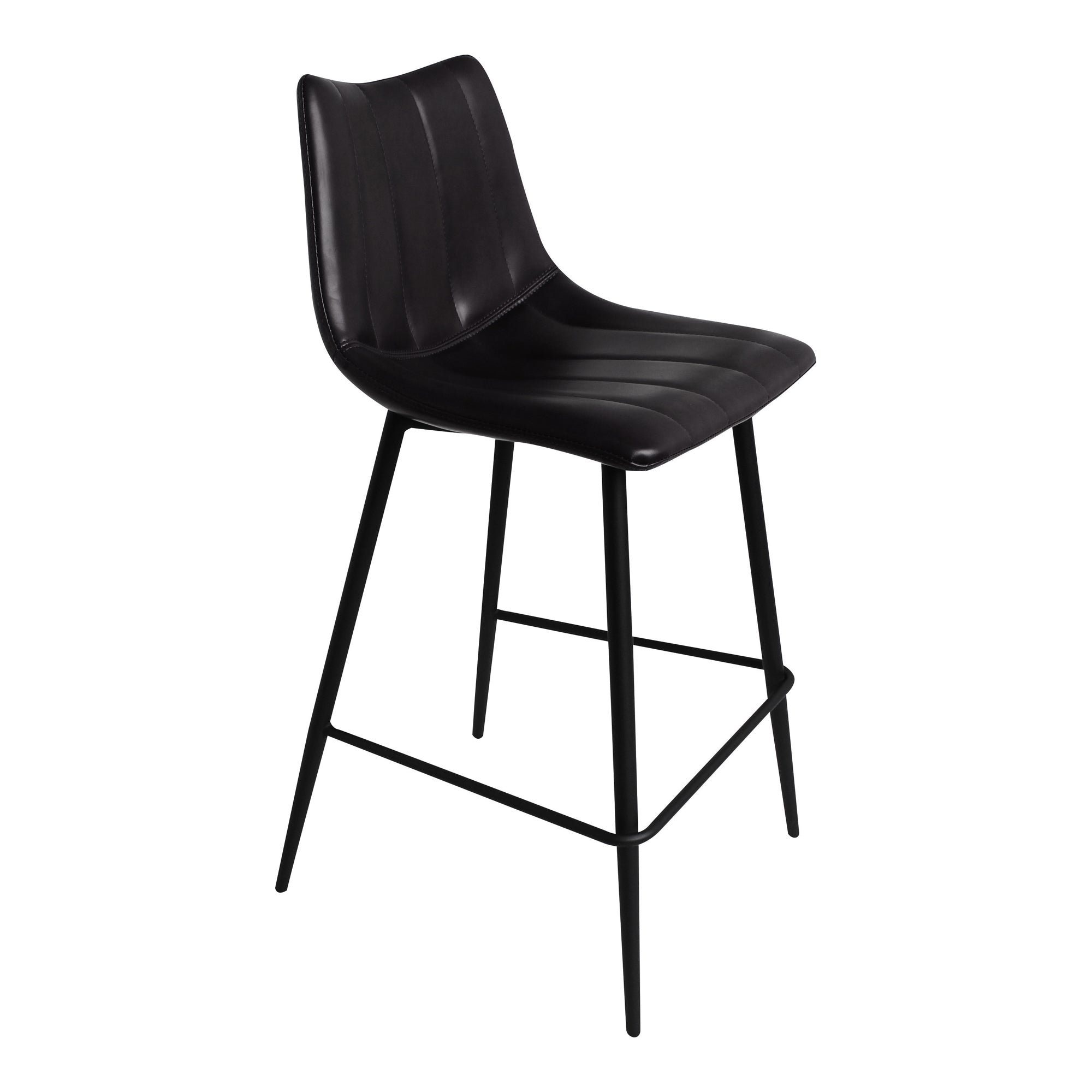 Moes Alibi Counter Stool Matte Black - Set Of Two UU-1002-02