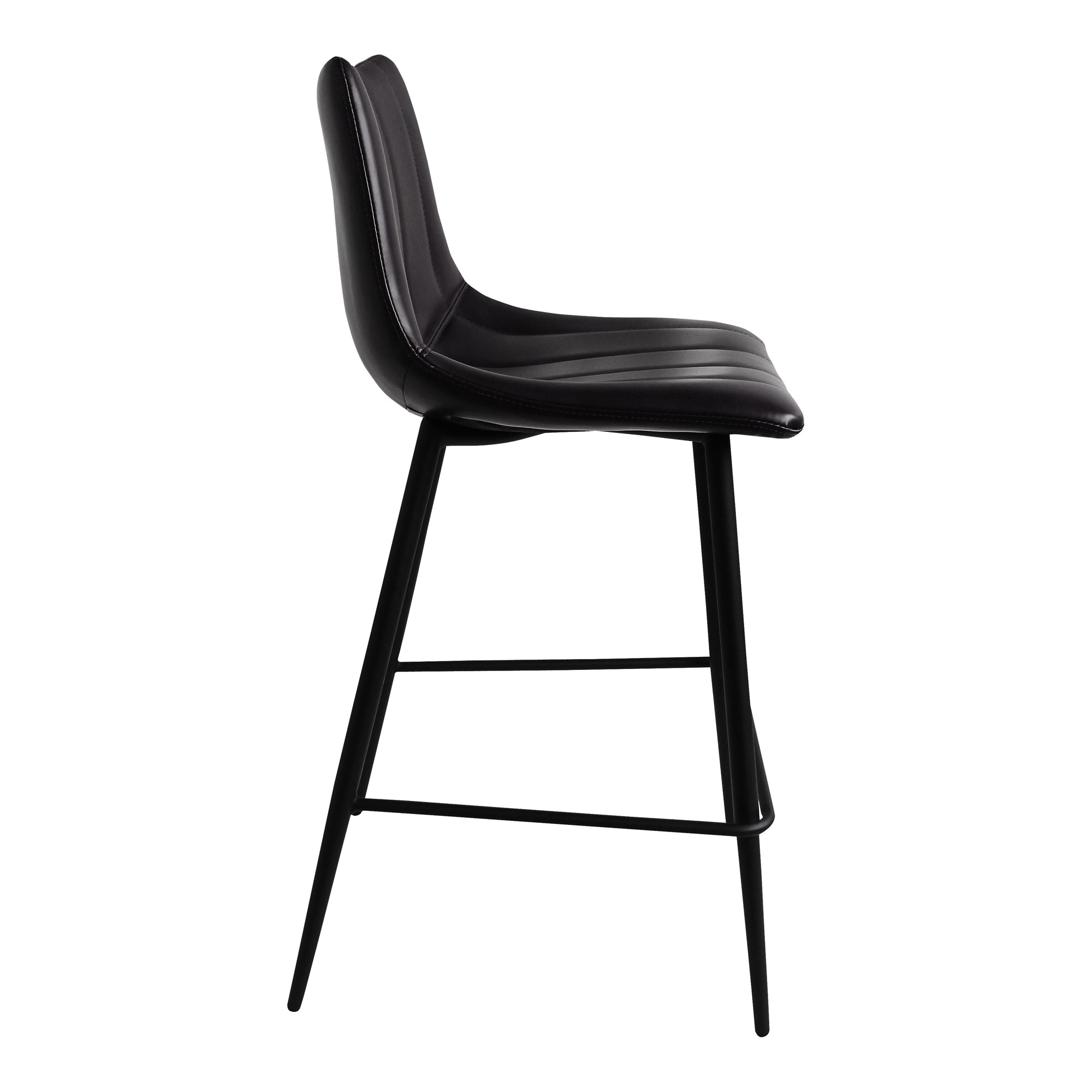 Moes Alibi Counter Stool Matte Black - Set Of Two UU-1002-02