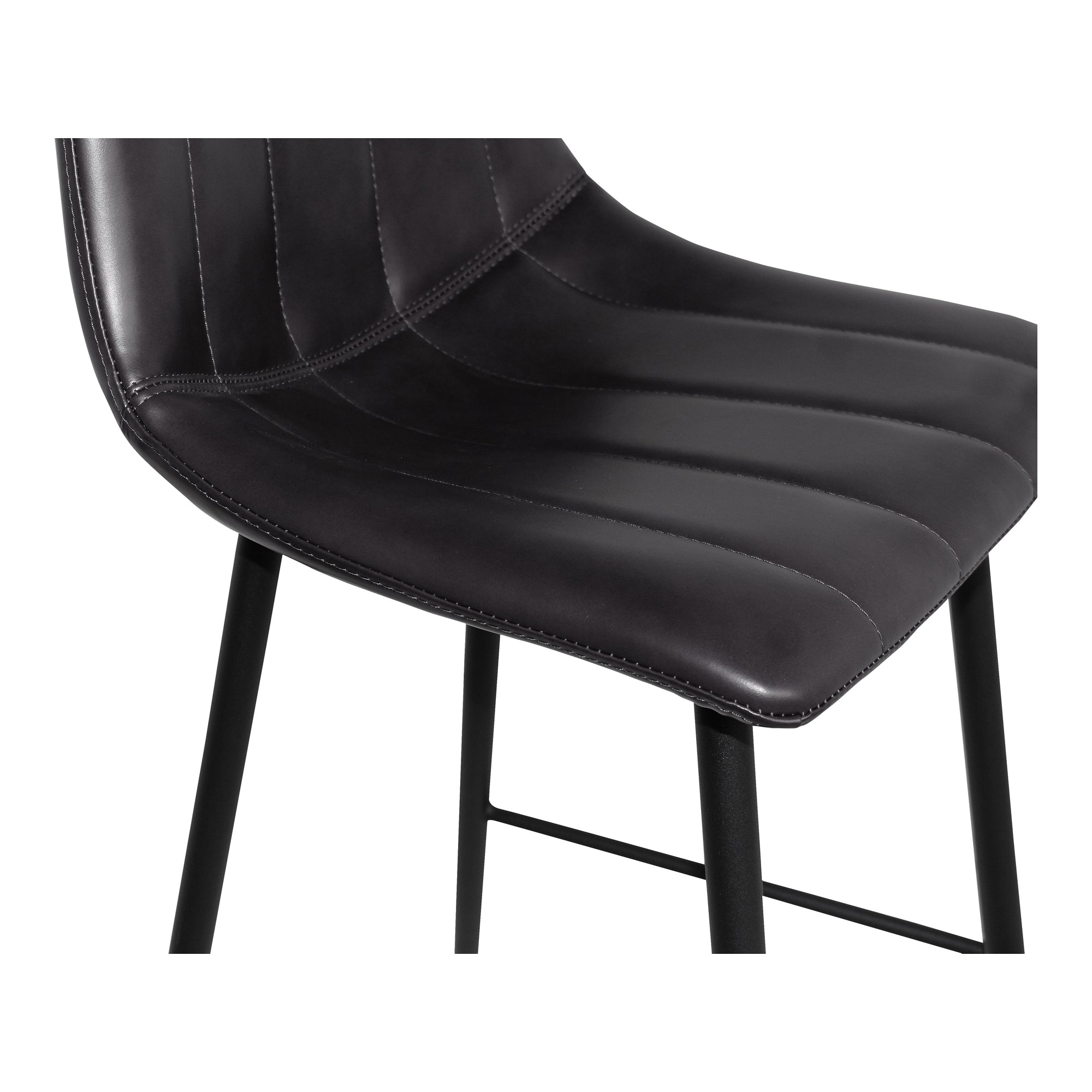 Moes Alibi Counter Stool Matte Black - Set Of Two UU-1002-02