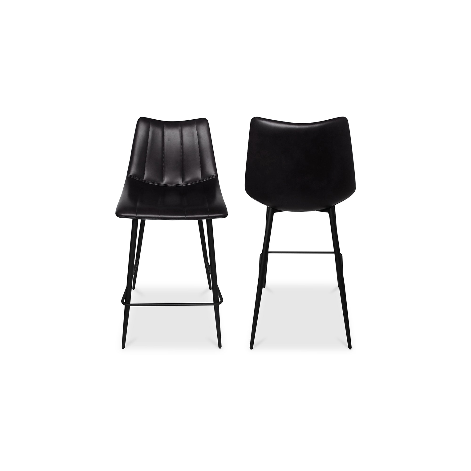 Moes Alibi Counter Stool Matte Black - Set Of Two UU-1002-02