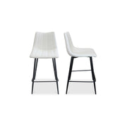 Moes Alibi Counter Stool Ivory - Set Of Two UU-1002-05