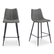 Moes Alibi Counter Stool Dark Grey-Set of Two UU-1002-25