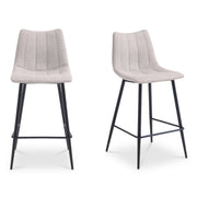 Moes Alibi Counter Stool Beige-Set of Two UU-1002-34