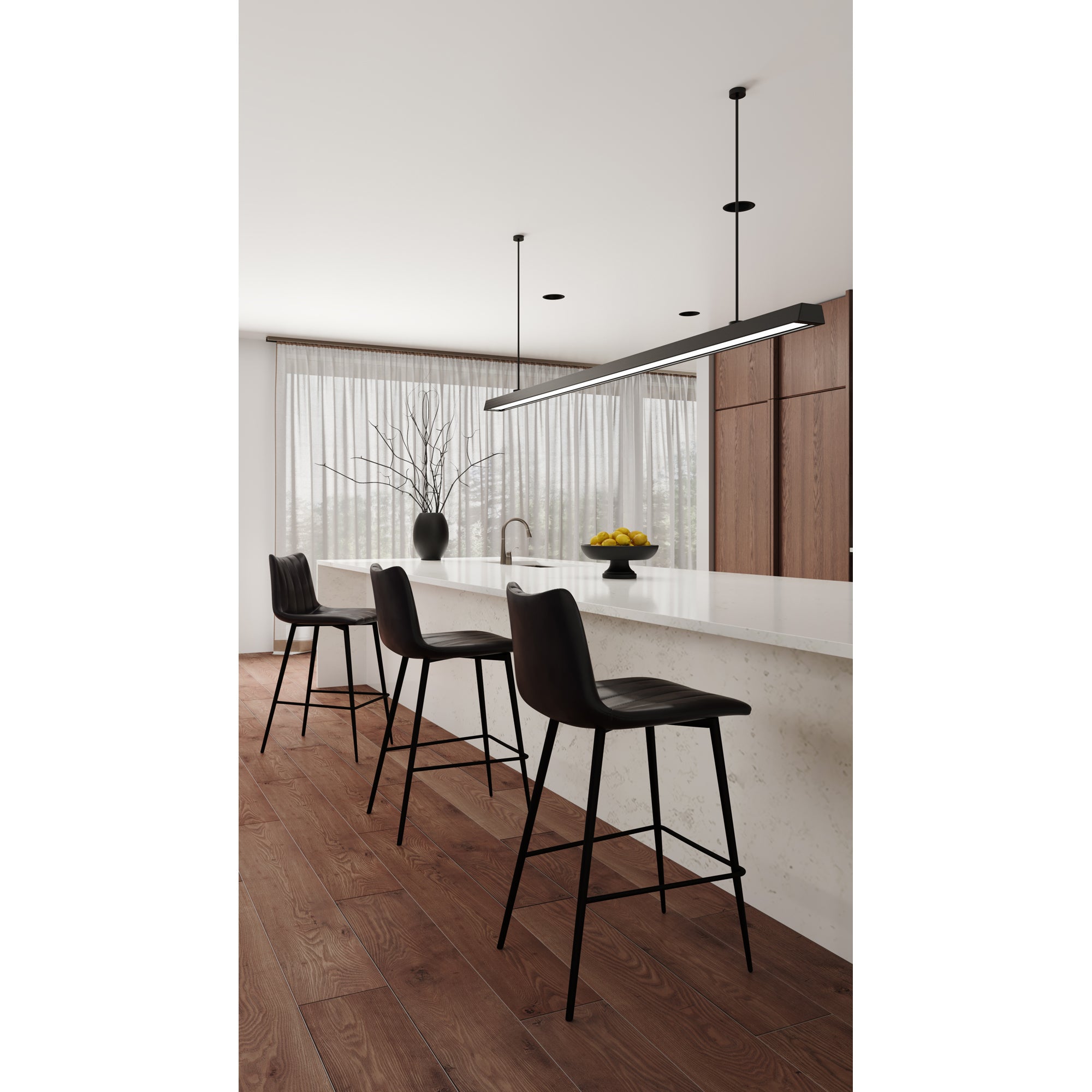 Moes Alibi Barstool Matte Black - Set Of Two UU-1003-02