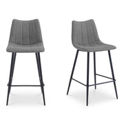 Moes Alibi Bar Stool Dark Grey-Set of Two UU-1003-25