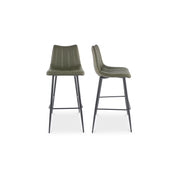 Moes Alibi Barstool Dark Green - Set Of Two UU-1003-27