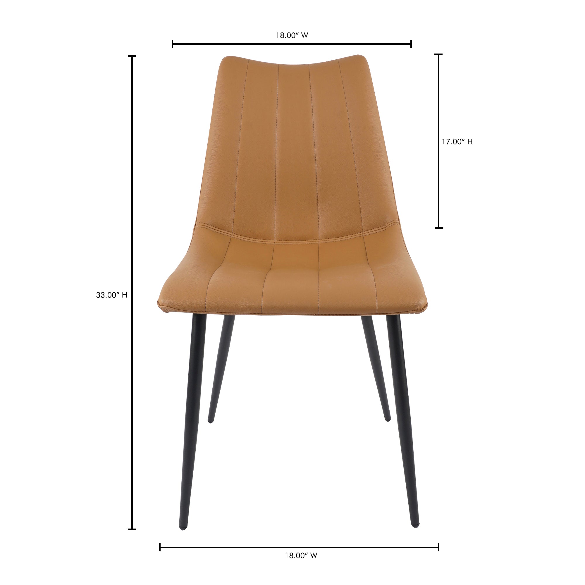 Moes Alibi Dining Chair Tan - Set Of Two UU-1022-21