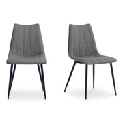 Moes Alibi Dining Chair Dark Grey-Set of Two UU-1022-25