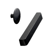 Stained Black Wood "Degree" Cabinet Knob and Cup Drawer Pulls