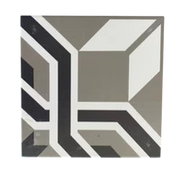 PORCELAIN TILE STELLA ALPINA BLACK MATT 8X8