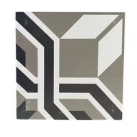 PORCELAIN TILE STELLA ALPINA BLACK MATT 8X8