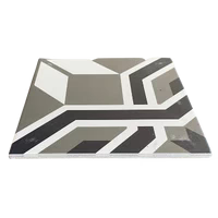 PORCELAIN TILE STELLA ALPINA BLACK MATT 8X8