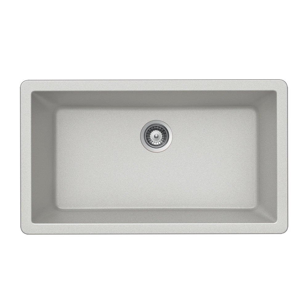 Houzer Cassiano 33 inch Granite Composite Undermount Single Bowl Kitchen Sink - V-100U