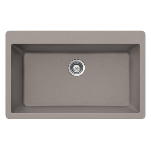 Houzer Cassiano 33 inch Granite Composite Topmount Single Bowl Kitchen Sink, V-100