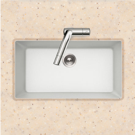Houzer Quartztone 33" Granite Composite Undermount Single Bowl Kitchen Sink