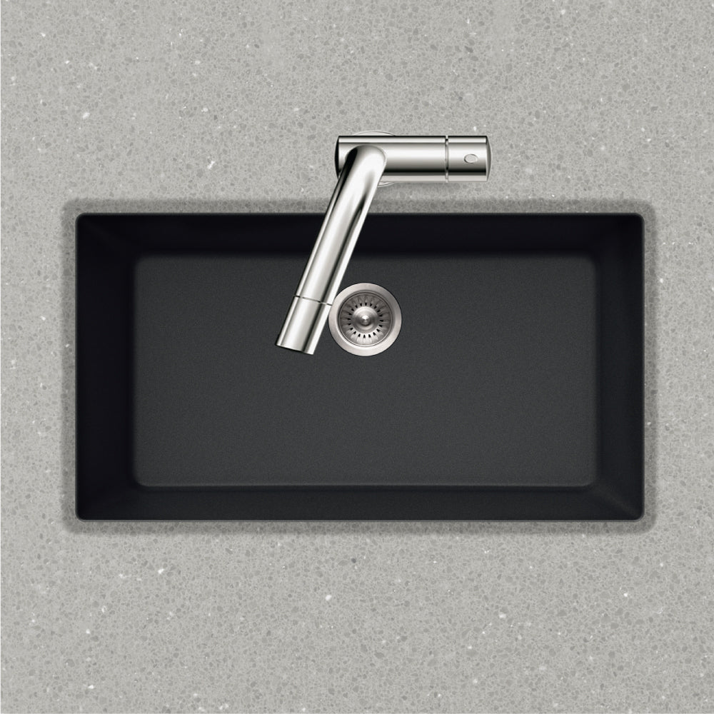 Houzer Quartztone 33" Granite Composite Undermount Single Bowl Kitchen Sink