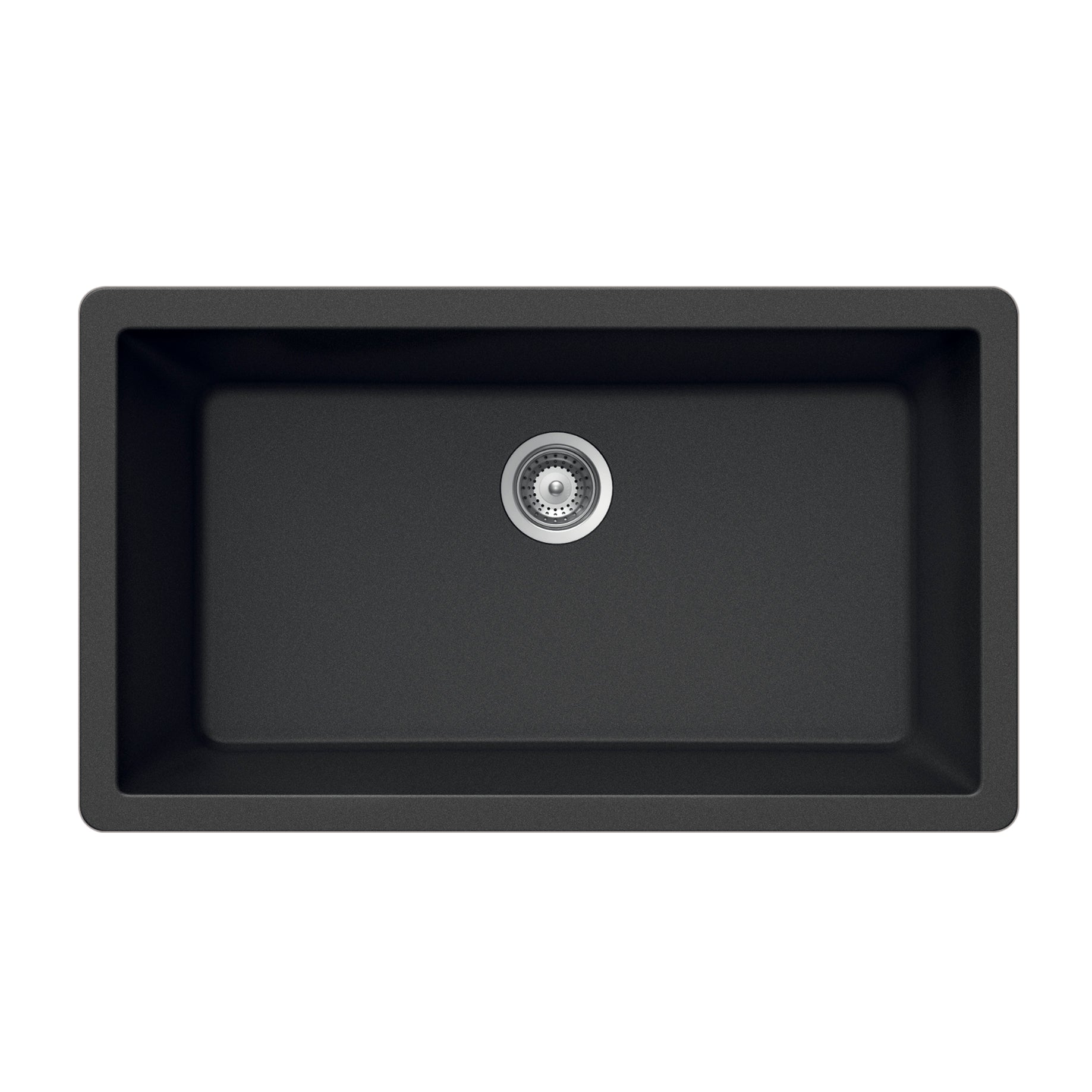 Houzer Quartztone 33" Granite Composite Undermount Single Bowl Kitchen Sink