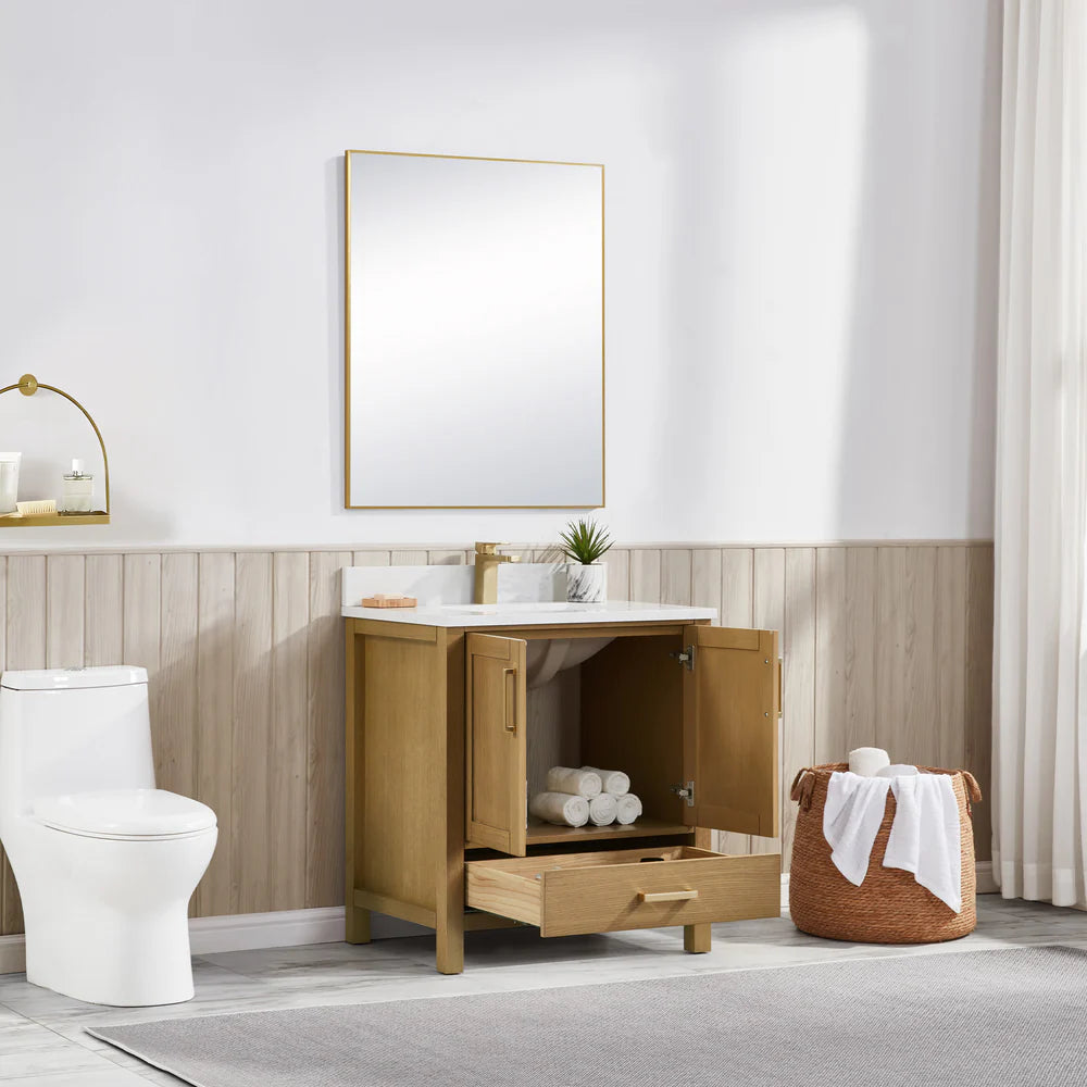 Blossom Basel 049 Vanity Cabinet Only (V8049 Series) – Solid Wood Soft-Close Bathroom Vanity Base