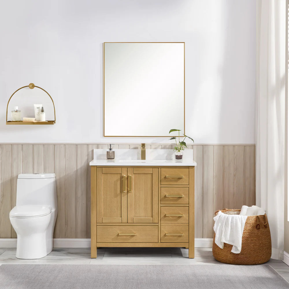 Blossom Basel 049 Vanity Cabinet Only (V8049 Series) – Solid Wood Soft-Close Bathroom Vanity Base