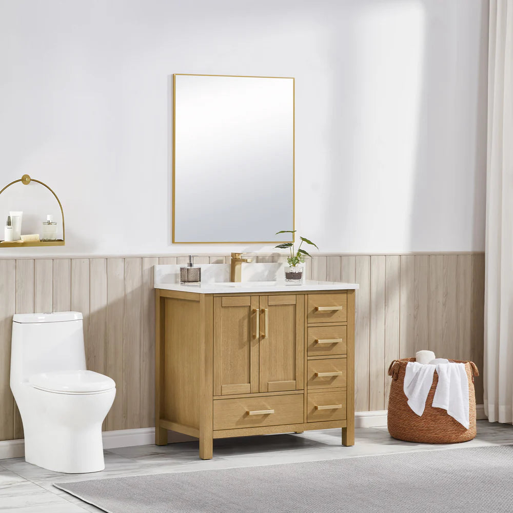 Blossom Basel 049 Vanity Cabinet Only (V8049 Series) – Solid Wood Soft-Close Bathroom Vanity Base