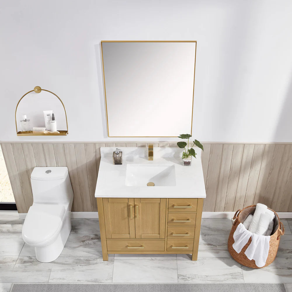Blossom Basel 049 Vanity Cabinet Only (V8049 Series) – Solid Wood Soft-Close Bathroom Vanity Base