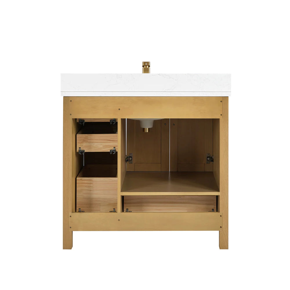 Blossom Basel 049 Vanity Cabinet Only (V8049 Series) – Solid Wood Soft-Close Bathroom Vanity Base