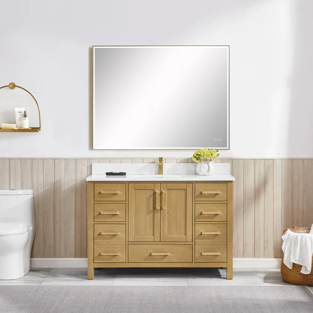 Blossom Basel 049 Vanity Cabinet Only (V8049 Series) – Solid Wood Soft-Close Bathroom Vanity Base