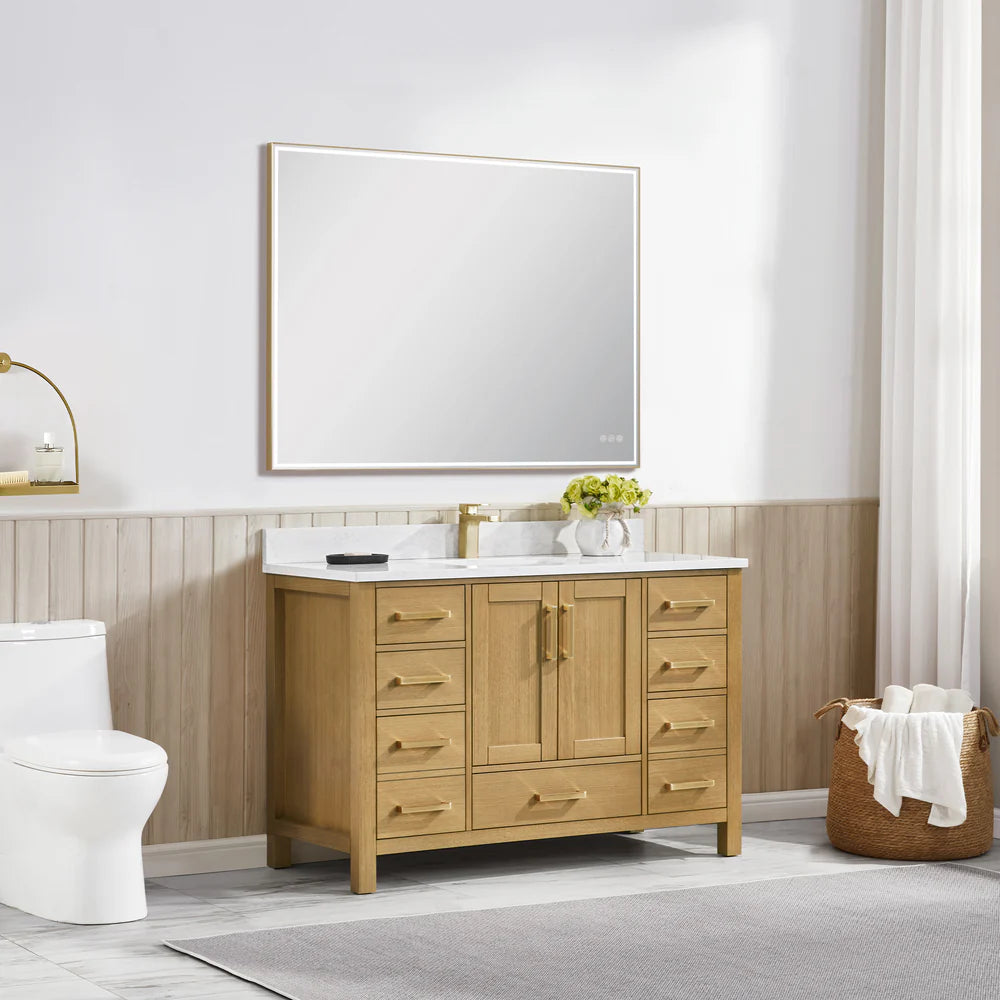 Blossom Basel 049 Vanity Cabinet Only (V8049 Series) – Solid Wood Soft-Close Bathroom Vanity Base