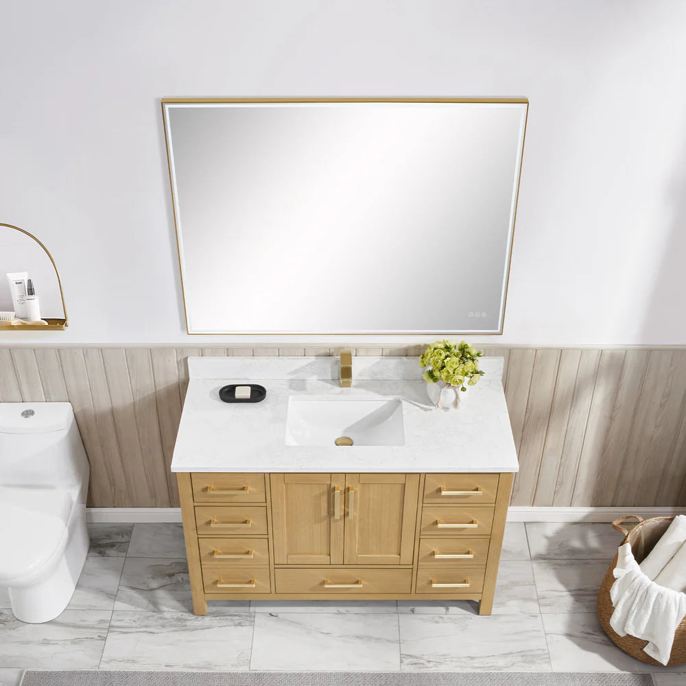 Blossom Basel 049 Vanity Cabinet Only (V8049 Series) – Solid Wood Soft-Close Bathroom Vanity Base