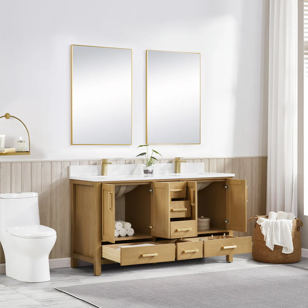 Blossom Basel 049 Vanity Cabinet Only (V8049 Series) – Solid Wood Soft-Close Bathroom Vanity Base