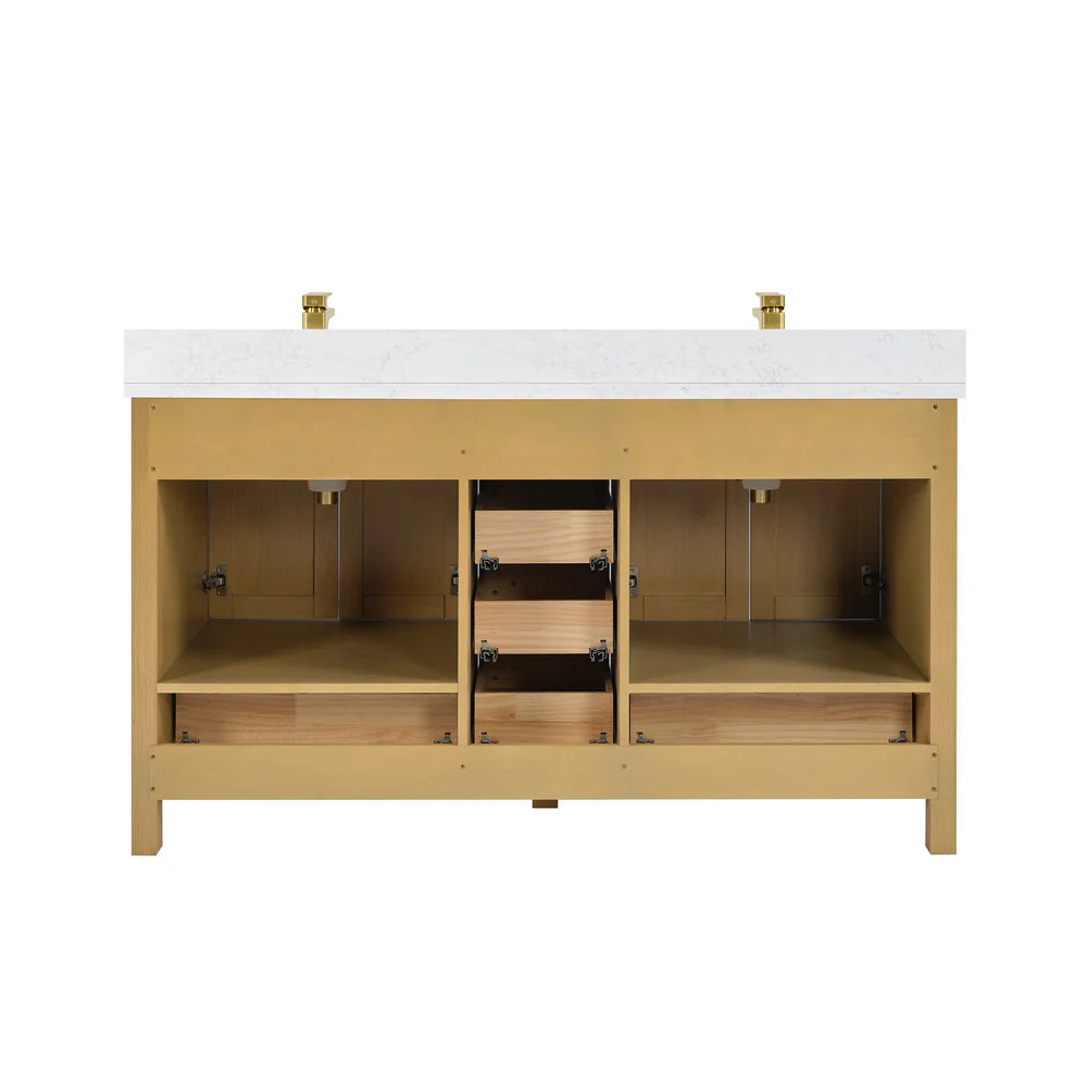Blossom Basel 049 Vanity Cabinet Only (V8049 Series) – Solid Wood Soft-Close Bathroom Vanity Base
