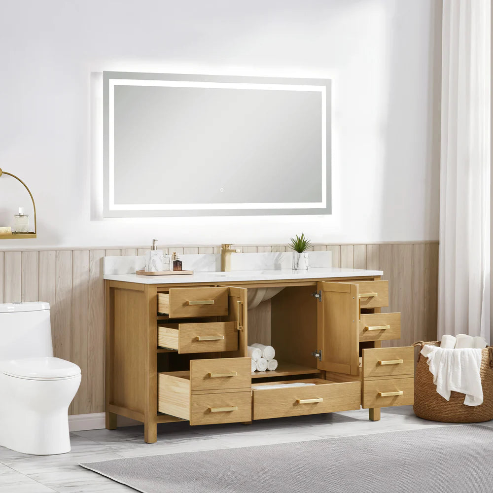 Blossom Basel 049 Vanity Cabinet Only (V8049 Series) – Solid Wood Soft-Close Bathroom Vanity Base