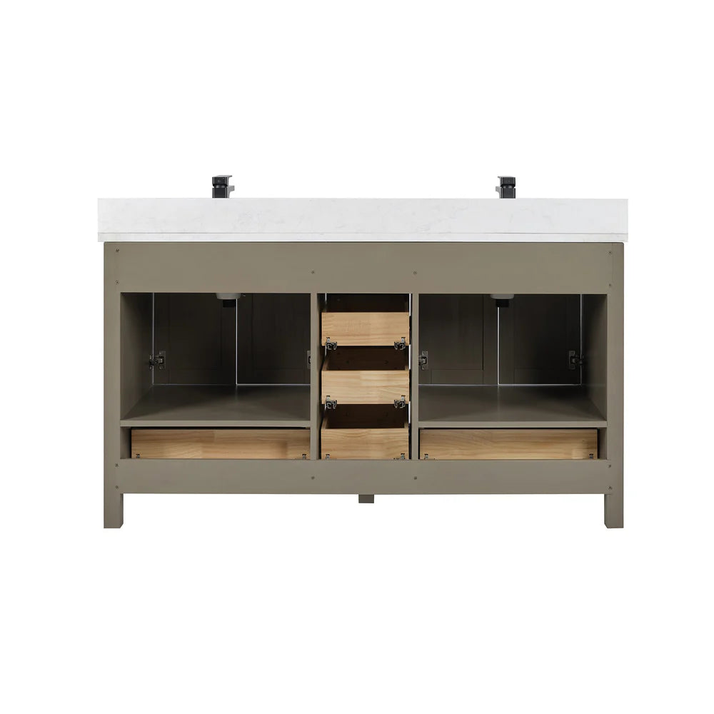 Blossom Basel 049 Vanity Cabinet Only (V8049 Series) – Solid Wood Soft-Close Bathroom Vanity Base