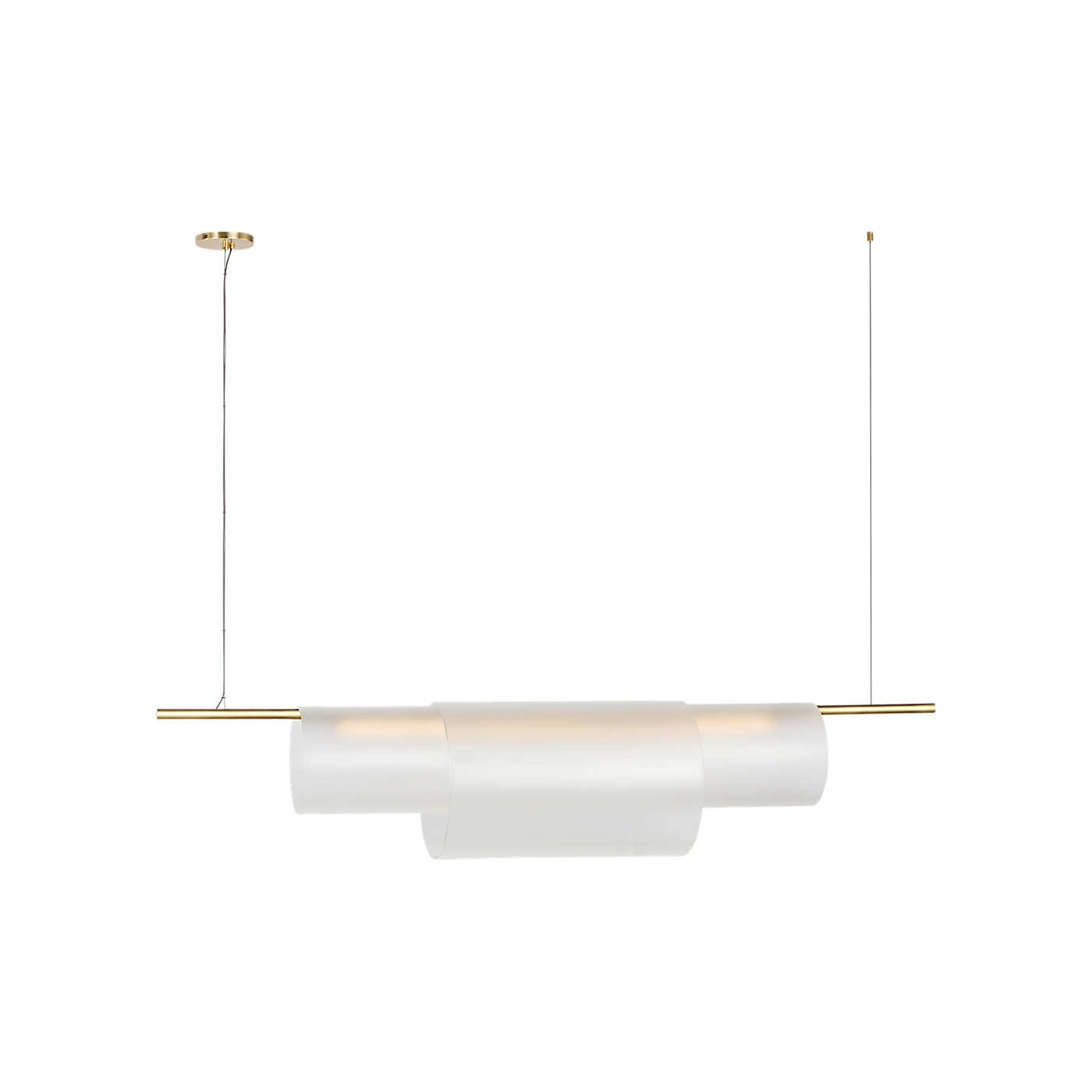 Visual Comfort Trace 60 Double Linear Chandelier