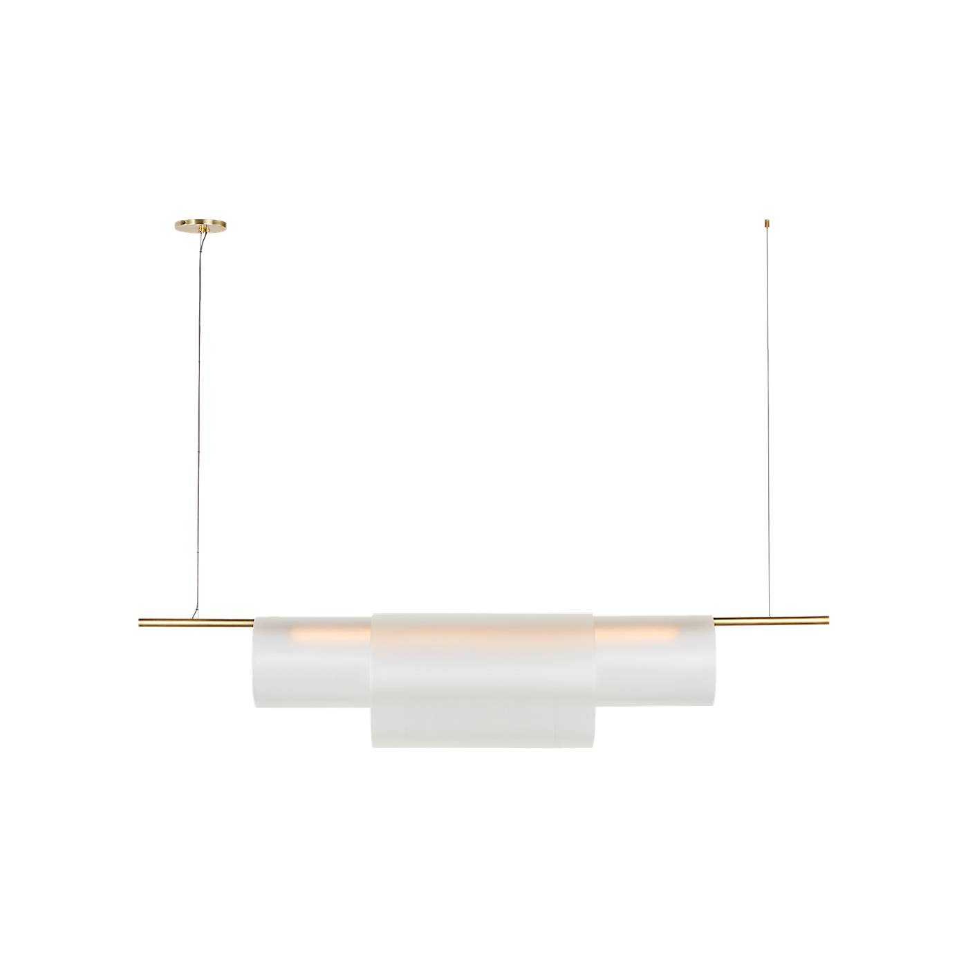 Visual Comfort Trace 60 Double Linear Chandelier