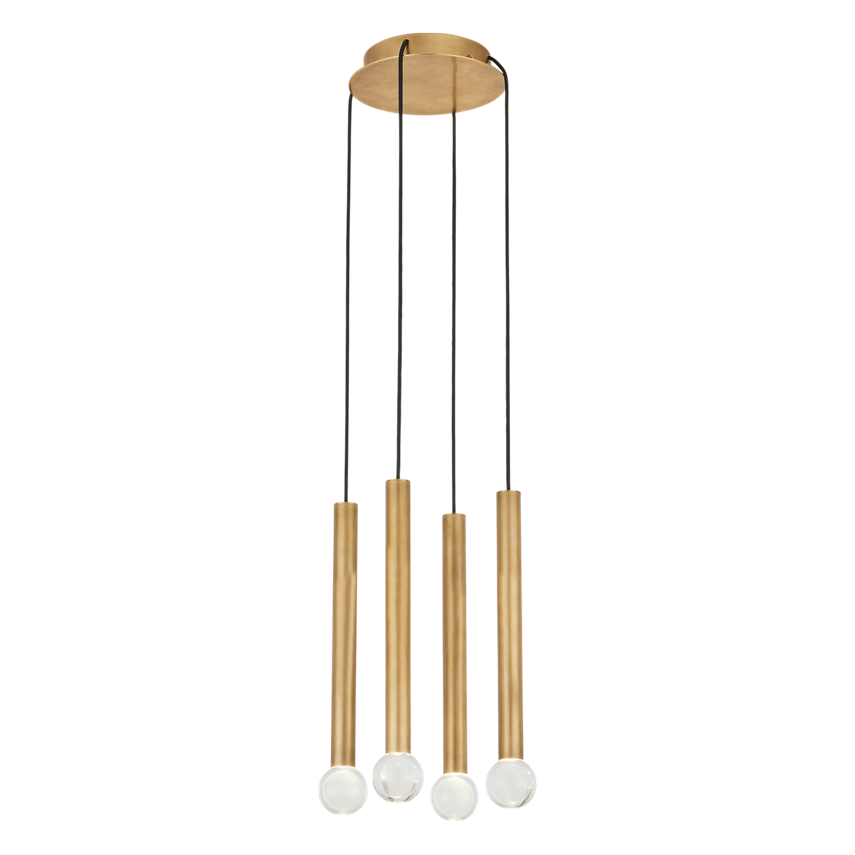 Guyed 4-Light Chandelier