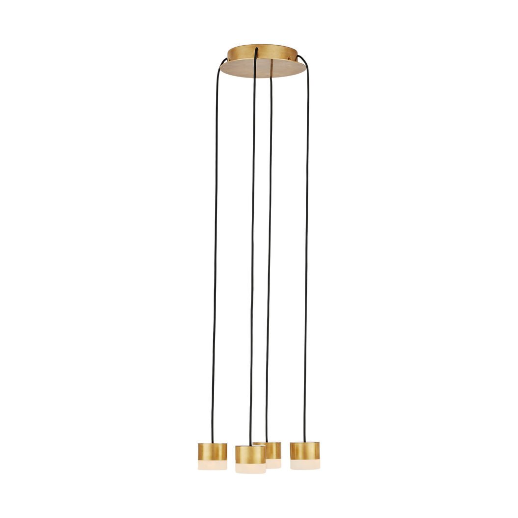 Gable Alabaster 4-Light Chandelier