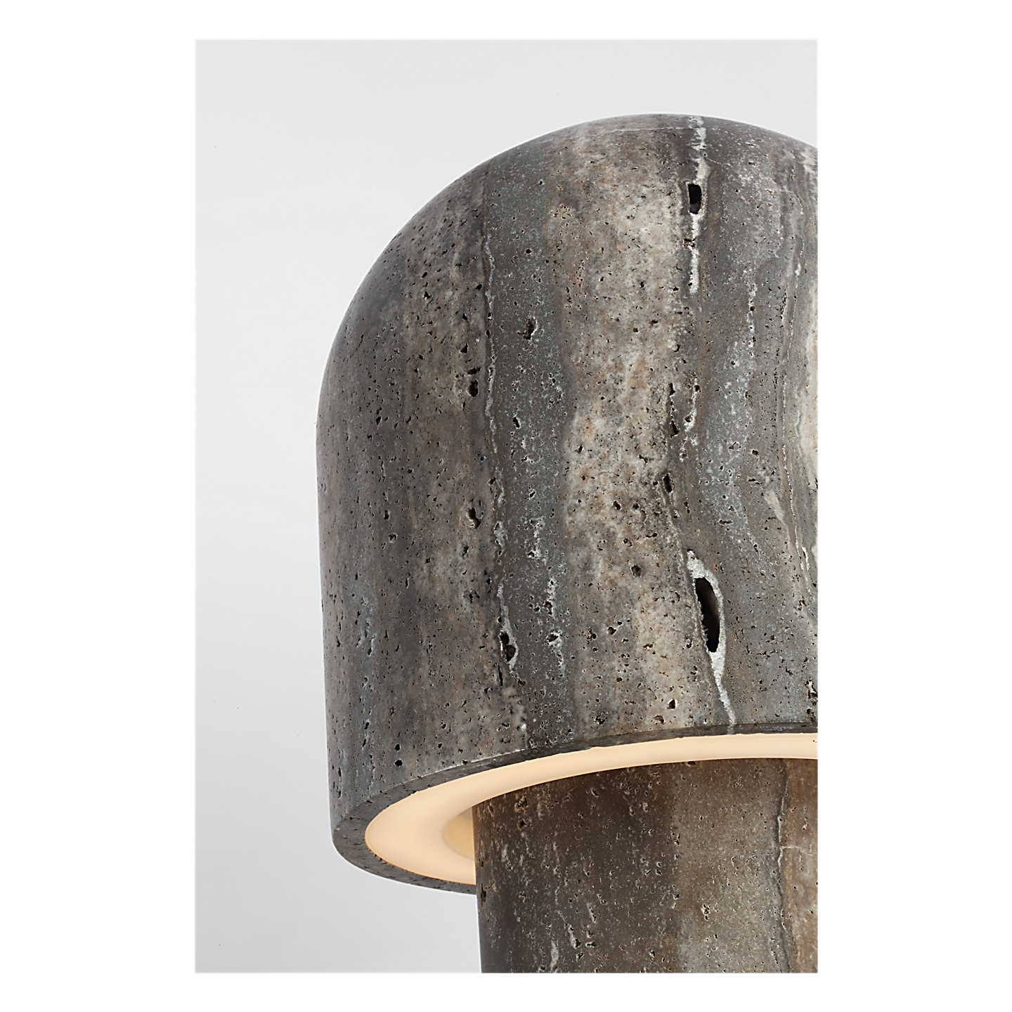 Kennett Small Travertine Table Lamp